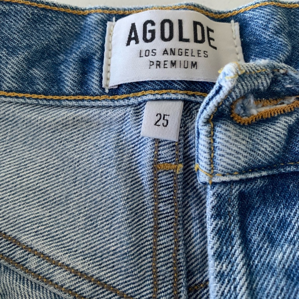 πHPπ Agolde Hi Rise Denim Shorts - Picture 3 of 9